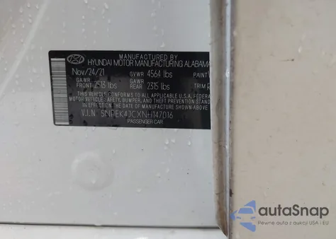 2022 Hyundai Sonata N Line Night Edition from USA, damaged, VIN 5NPEK4JCXNH147016